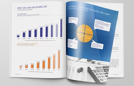 Thiết kế brochure Trung tâm Thông tin Tín dụng QG VN (CIC)