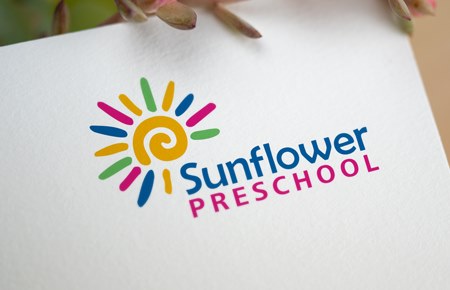 2021 Thiết kế logo Trường mầm non Sunflower