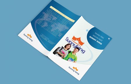Thiết kế brochure Cty Giáo dục SUNNY KING VN