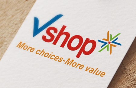 Thiết kế logo Công ty Vshop Việt Nam