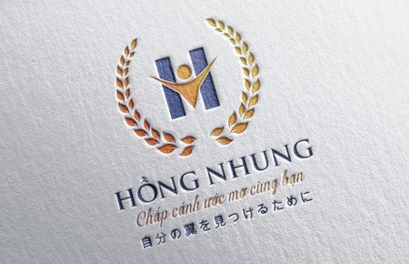 2021 Thiết kế logo Trường mầm non Hồng Nhung