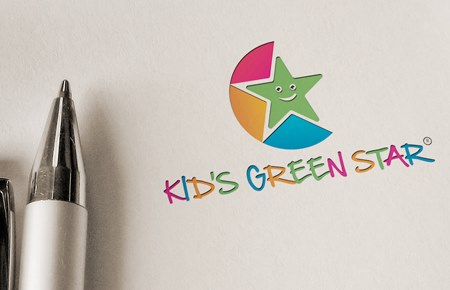 Thiết kế logo Shop thời trang Kids Green Star