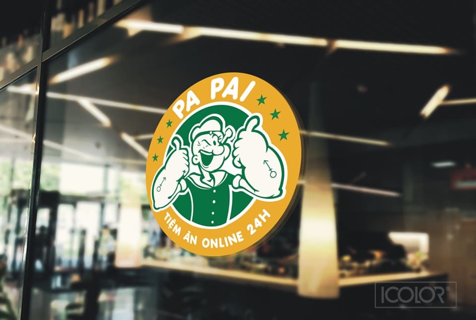 Thiết kế logo Tiệm ăn Online PaPai