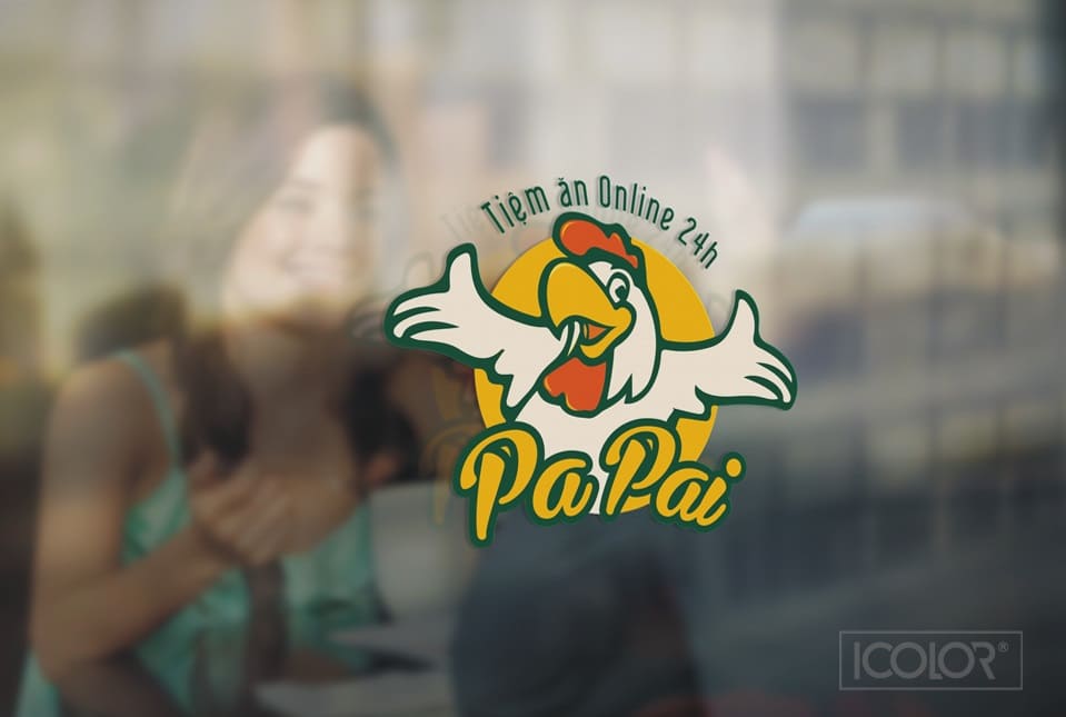 Thiết kế logo Cơm gà Online PaPai