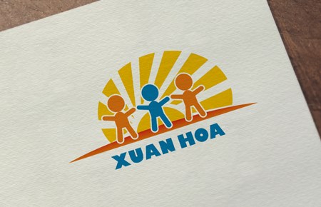 Thiết kế logo Trường mầm non Xuân Hòa 2021
