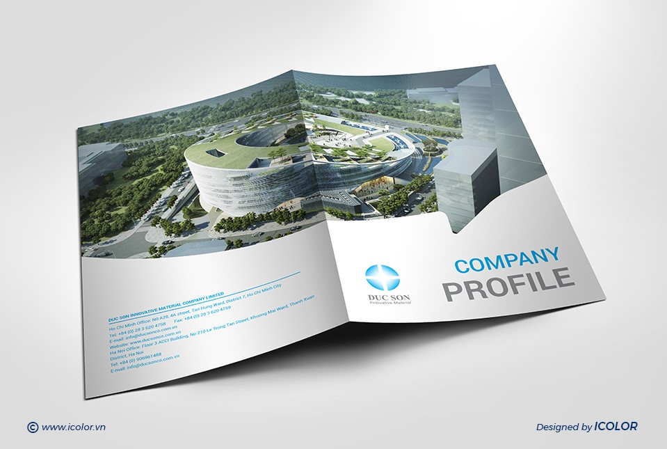 Thiết kế profile | Hồ sơ năng lực Công ty VLXD Đức Sơn