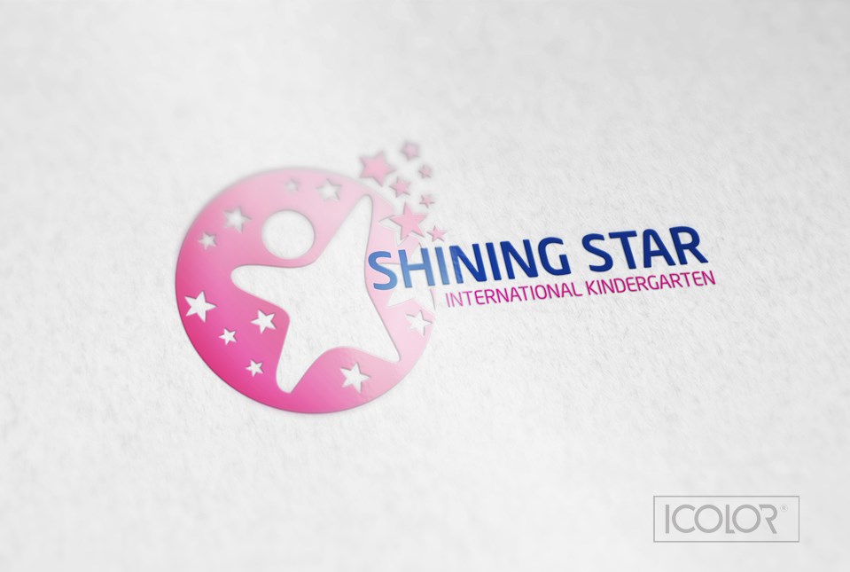 Thiết kế logo Trường mầm non Shining Star 2021