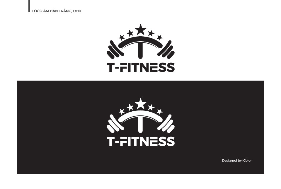 Thiết kế logo Phòng tập Gym 5 sao T-Fitness 2021