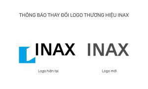 Sự thay đổi logo của INAX đến từ một chi tiết rất nhỏ đó là lượt bỏ biểu tượng