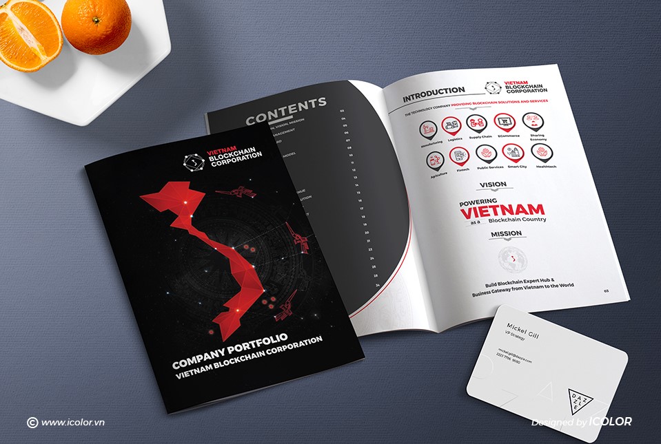 Thiết kế profile Công ty Vietnam Blockchain