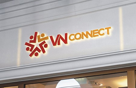 Thiết kế logo Cty TV và DV Kế toán VNconnect