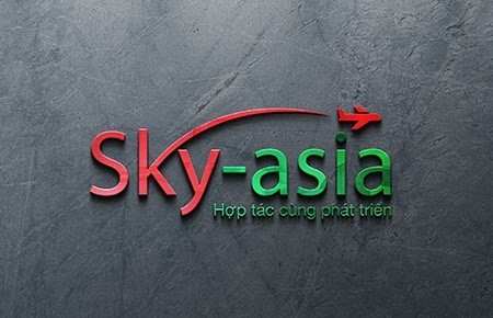 Thiết kế logo CTCP Đầu tư TM Sky Asia