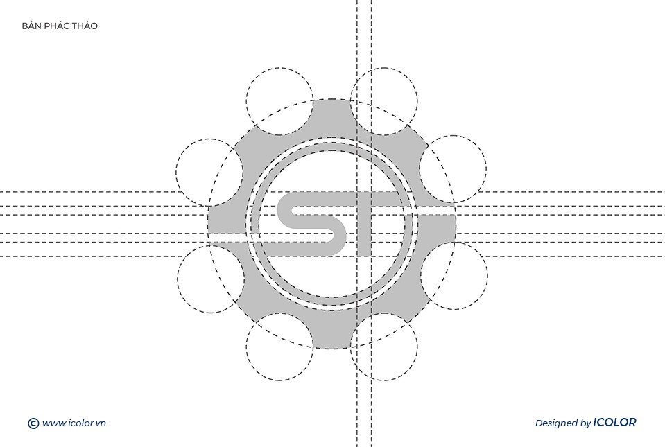 Dự án thiết kế logo cơ khí Sơn Tùng | iColor Branding
