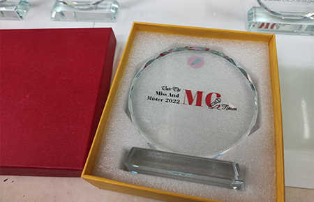 Cúp Pha Lê Đĩa Mặt Trời