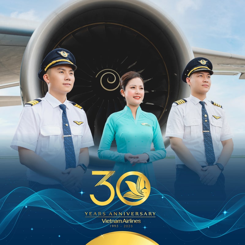 Logo Vietnam Airlines Kỉ Niệm 30 Năm Hình Thành Phát Triển