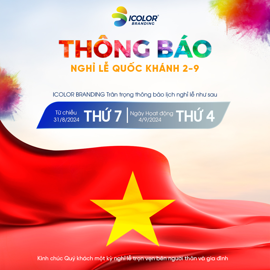 THÔNG BÁO NGHỈ LỄ QUỐC KHÁNH 2/9