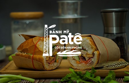 Bộ nhận diện Bánh mì Patê cột đèn Hải Phòng