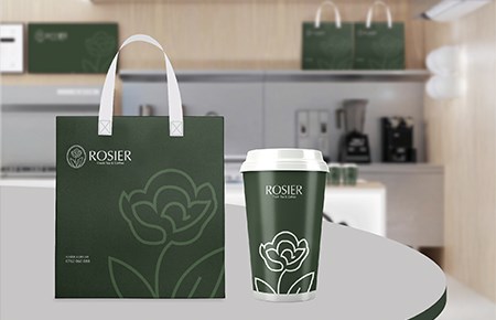 Thiết kế bộ nhận diện chuỗi cửa hàng trà sữa Rosier