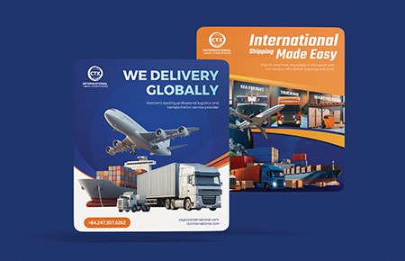 TK bộ nhận diện thương hiệu công ty CTX Logistic