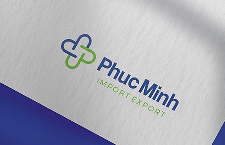 Thiết kế logo Công ty XNK Hoá dược Phúc Minh